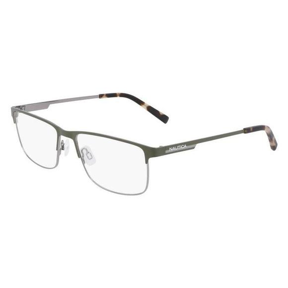 New Nautica N-7328 325 Matte Olive Eyeglasses 55/17/145 - Picture 1 of 2